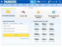 Tablet Screenshot of parkers.co.uk